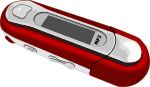 A Red old style MP3 Player